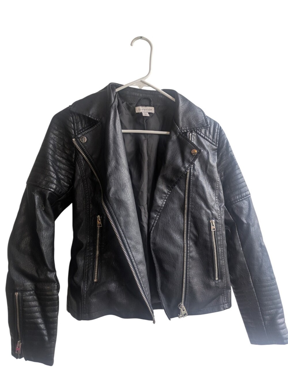 Topshop Faux Leather Jacket